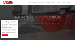 Desktop Screenshot of natursteine-mulbach.de